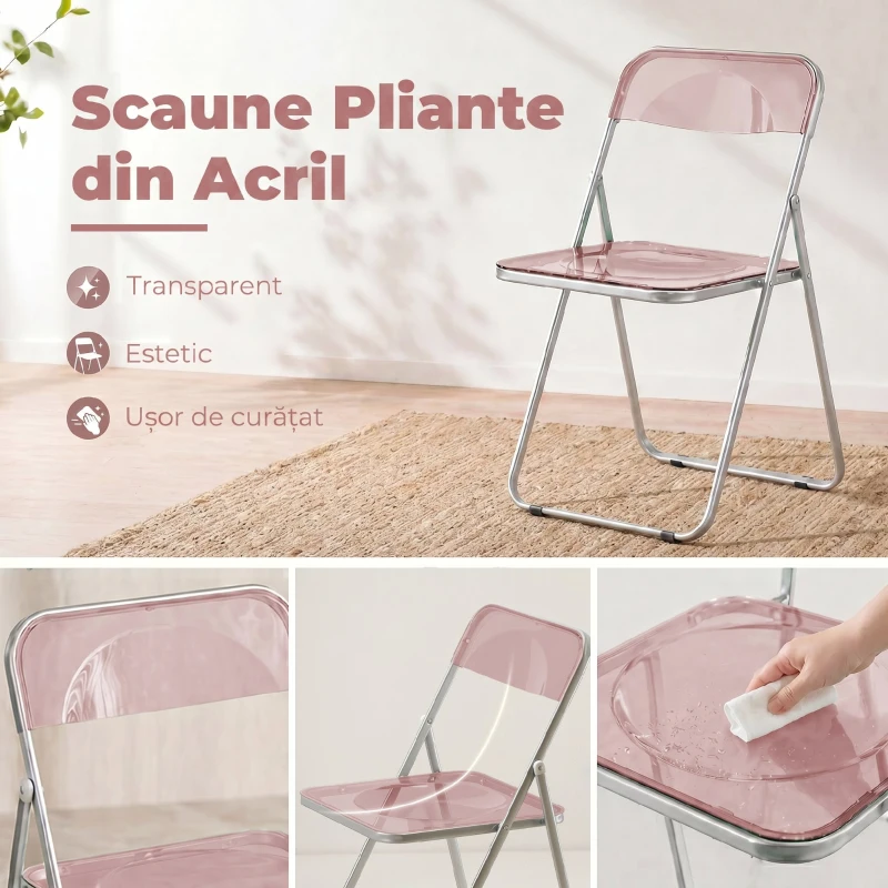 HOMCOM scaun pliabil scaun economisitor de spațiu