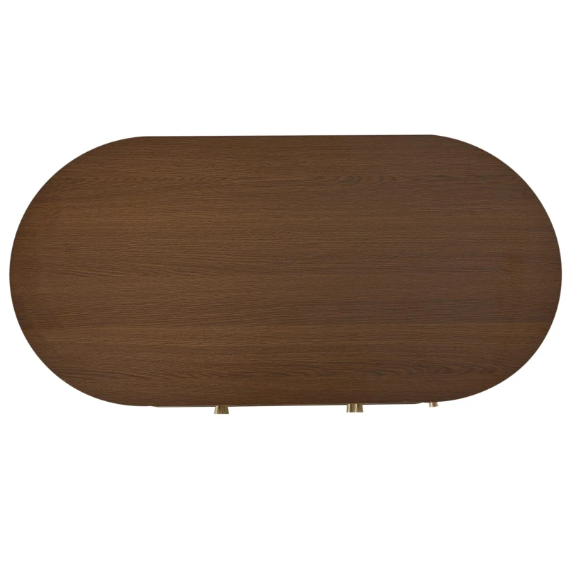 Living Room Coffee Table with 2 Drawers and Roll-Up Door, Minimalist Center Table with 4 Support Legs, 100L x 50W x 36H cm, Walnut
