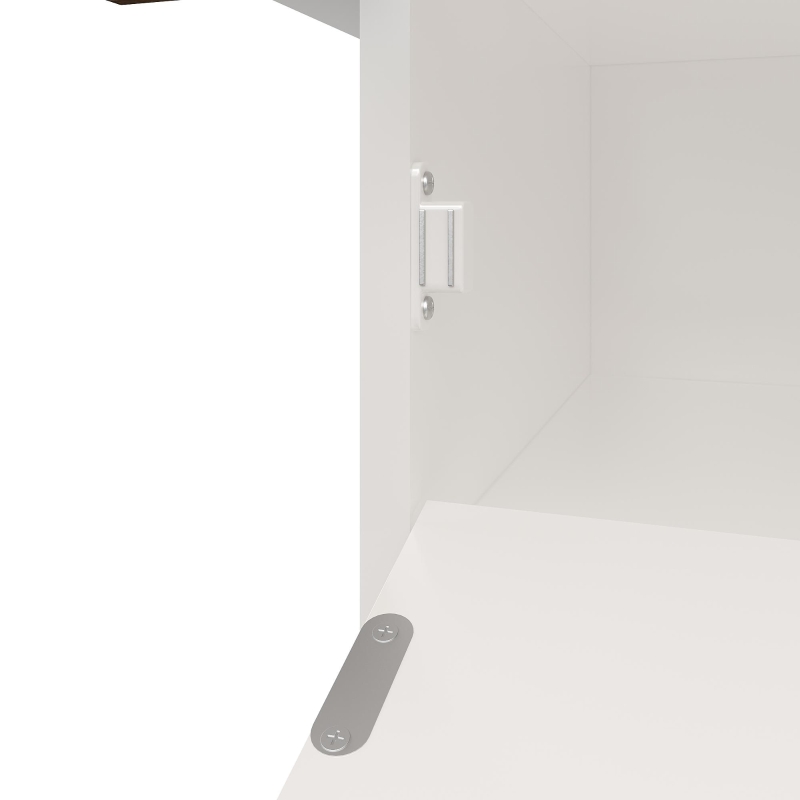 Extendable Dining Table with Hidden Storage, Modern Extension Table with Magnetic Soft-Close, 140L x 80W x 75H cm, White