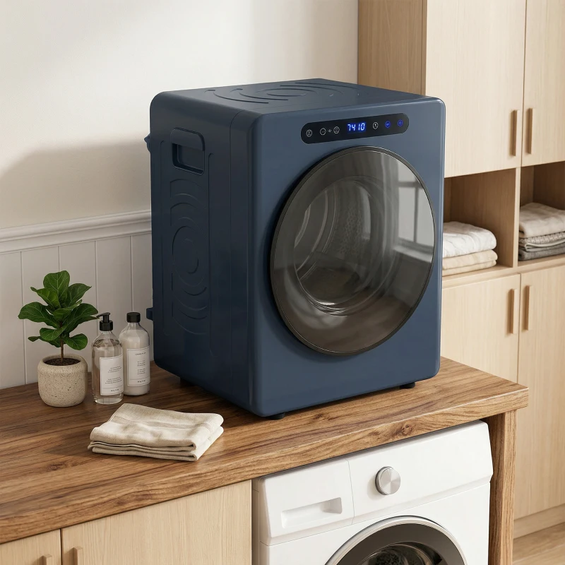 HOMCOM 5 kg Compact 40-60℃  Tumble Dryer Blue