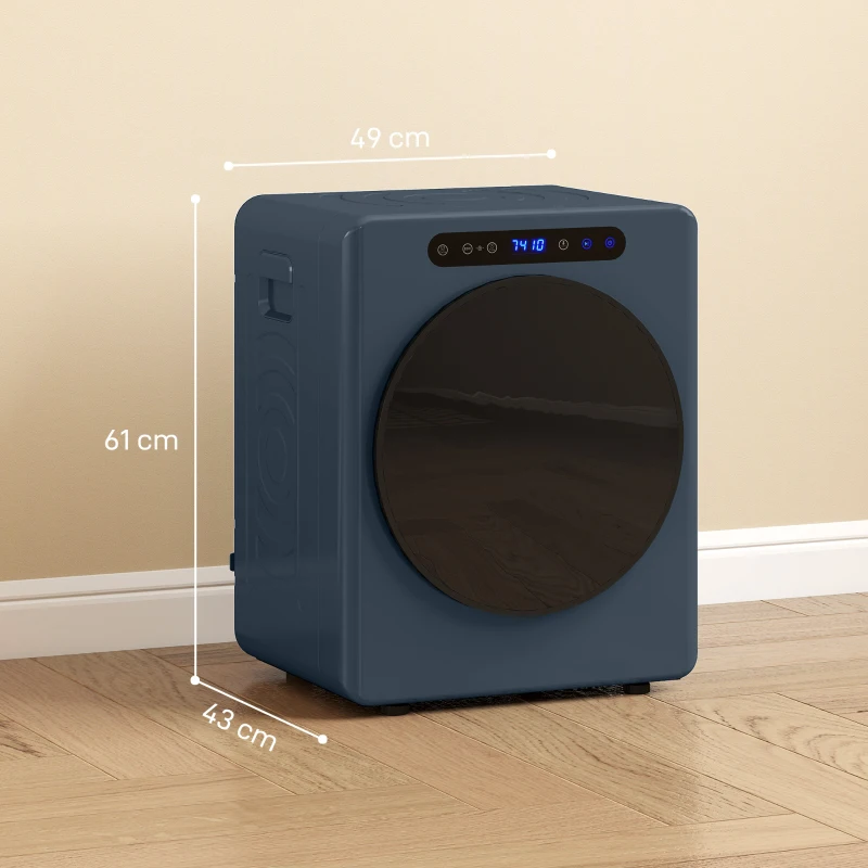 HOMCOM 5 kg Compact 40-60℃  Tumble Dryer Blue