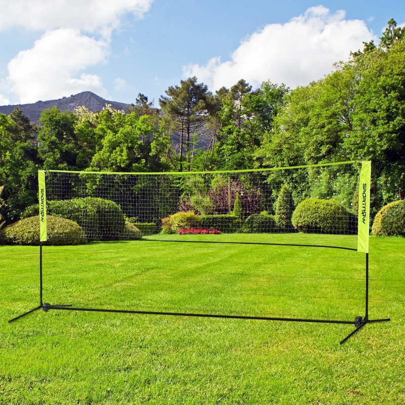 SPORTNOW 4m Badminton Net, Height Adjustable Outdoor Sports Net, with Carry Bag, for Tennis, Pickleball, Volleyball
