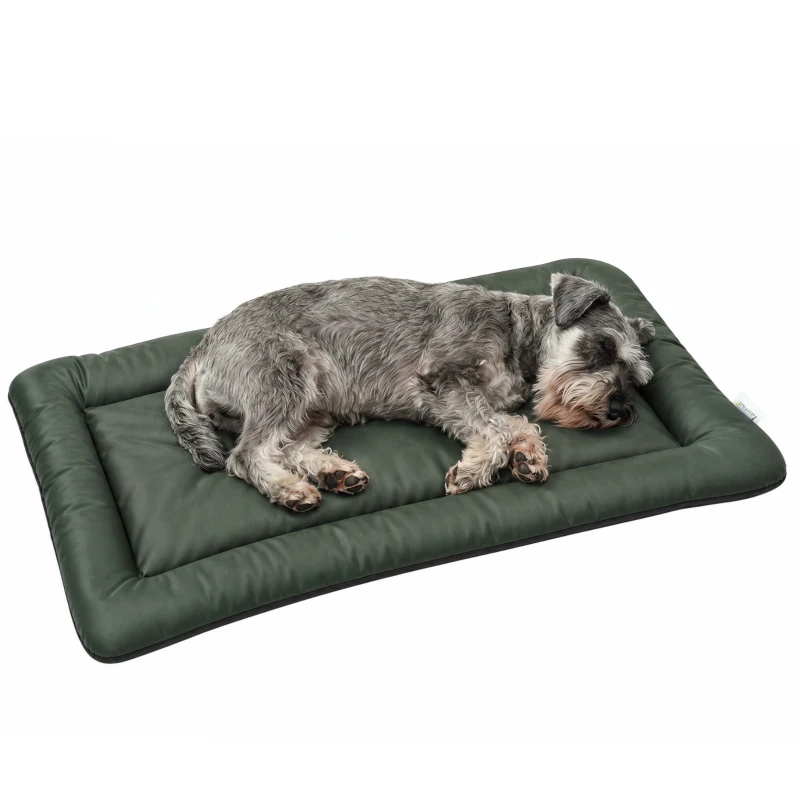 PawHut Waterproof Dog Bed, Foldable Pet Bed with Anti-Slip Bottom, Machine Washable for Small Puppies and Cats, 90 x 60 x 5 cm