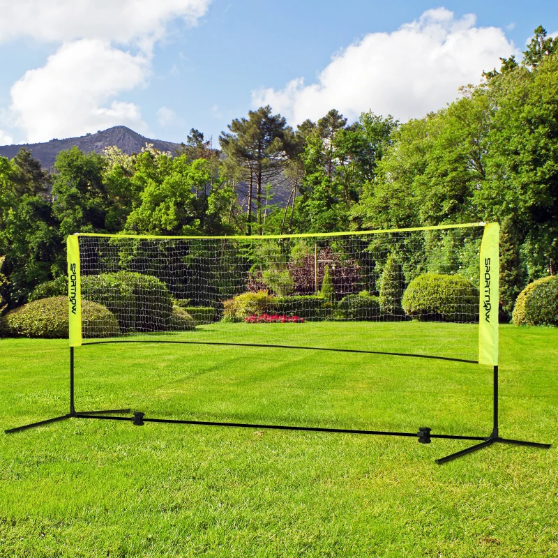 SPORTNOW 3m Badminton Net, Height Adjustable Outdoor Sports Net, with Carry Bag, for Tennis, Pickleball, Volleyball