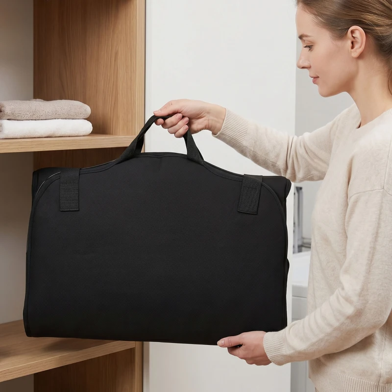 HOMCOM Colchón de Masaje Cuerpo Completo Plegable con Calefacción Compresión de Aire 4 Modos 3 Intensidades Apagado Automático