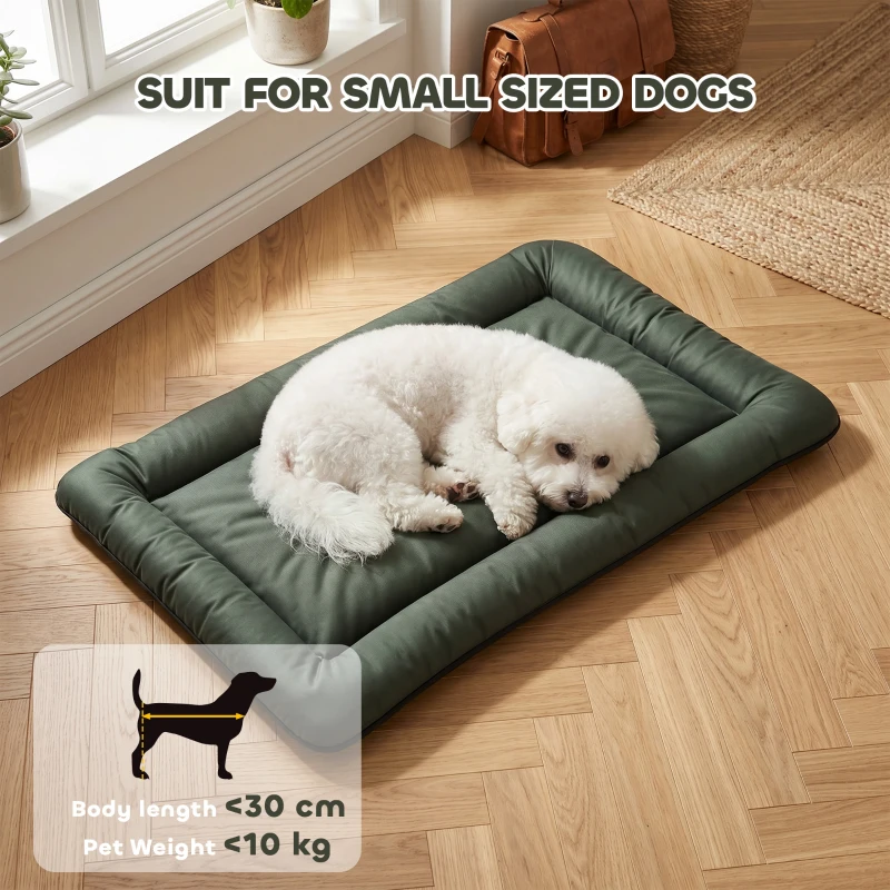 PawHut Waterproof Dog Bed, Foldable Pet Bed with Anti-Slip Bottom, Machine Washable for Small Puppies and Cats, 90 x 60 x 5 cm