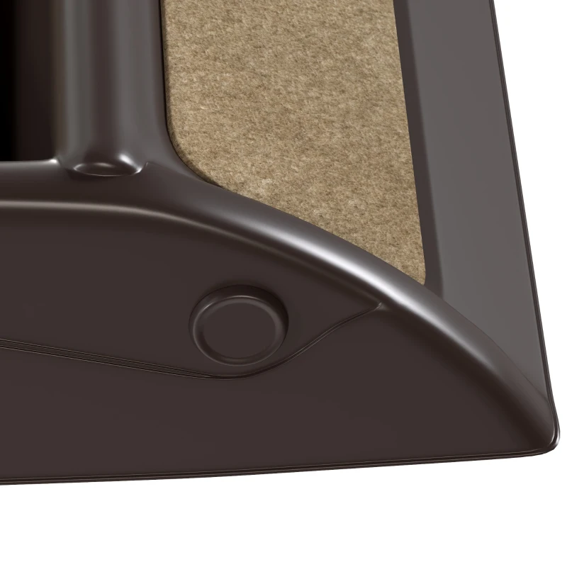 PawHut Escalier pour Chien Pliant à 4 Marches Antidérapantes, Escalier pour Animaux en Plastique, 62 x 38 x 49,5 cm, Beige