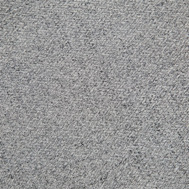 HOMCOM Fotoliu Modern din Material Textil cu Șezut Confortabil și Picioare din Oțel, 76x68x80 cm, Gri