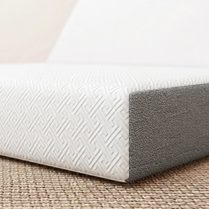 HOMCOM Colchão Dobrável em 3 Partes 140x190x15 cm Colchão de Apoio em Espuma Viscoelástica com Gel Branco