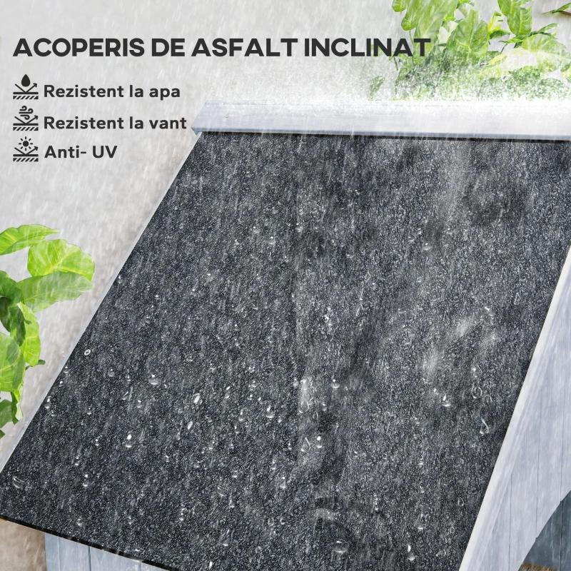 Outsunny Căsuță pentru Depozitarea Uneltelor din Lemn cu 3 Rafturi și Acoperiș Impermeabil din Bitum, 77,5x54,2x179,5 cm, Albă