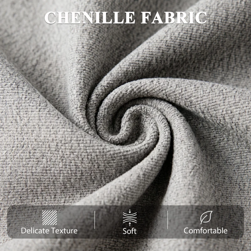 HOMCOM Fauteuil Releveur Électrique Massage et Chauffage, Fauteuil Relax Électrique en Chenille, Appui-tête Pliable, Gris Clair