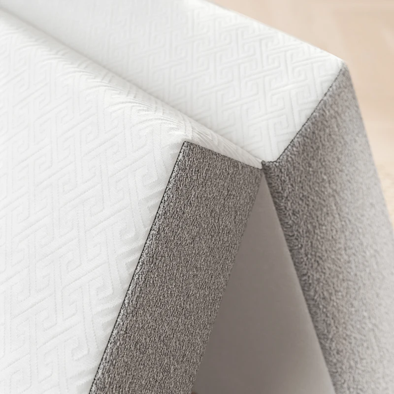HOMCOM Colchão Dobrável em 3 Partes 140x190x15 cm Colchão de Apoio em Espuma Viscoelástica com Gel Branco
