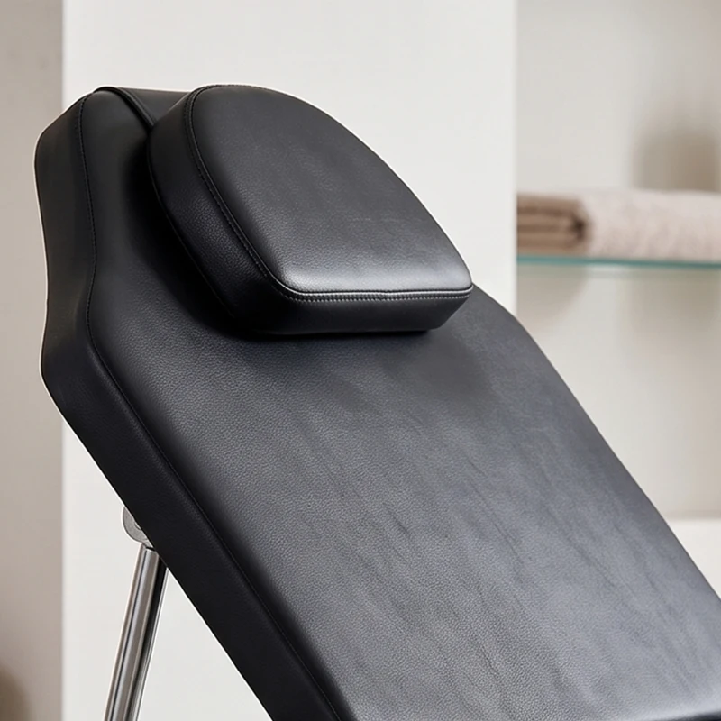 HOMCOM Mesa de Masaje Plegable Camilla de Masaje 3 Zonas Portátil 182x62 cm con Reposacabezas y Reposabrazos Desmontables Negro