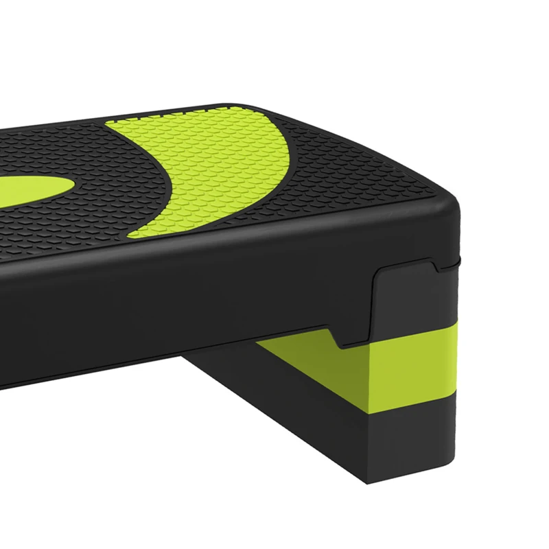 HOMCOM Stepper fitness aérobic hauteur réglable surface antidérapante 80 x 31 x 20 cm noir vert