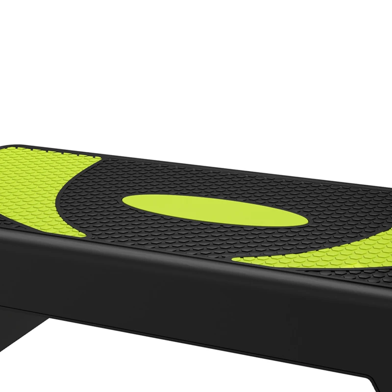 HOMCOM Stepper fitness aérobic hauteur réglable surface antidérapante 80 x 31 x 20 cm noir vert