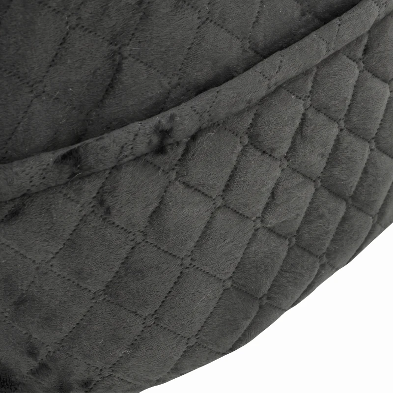 PawHut Dog Car Seat, Detachable Washable Dog Booster Seat with Thick Cushion, Seat Belt, Pockets for Small Under 10kg, Grey