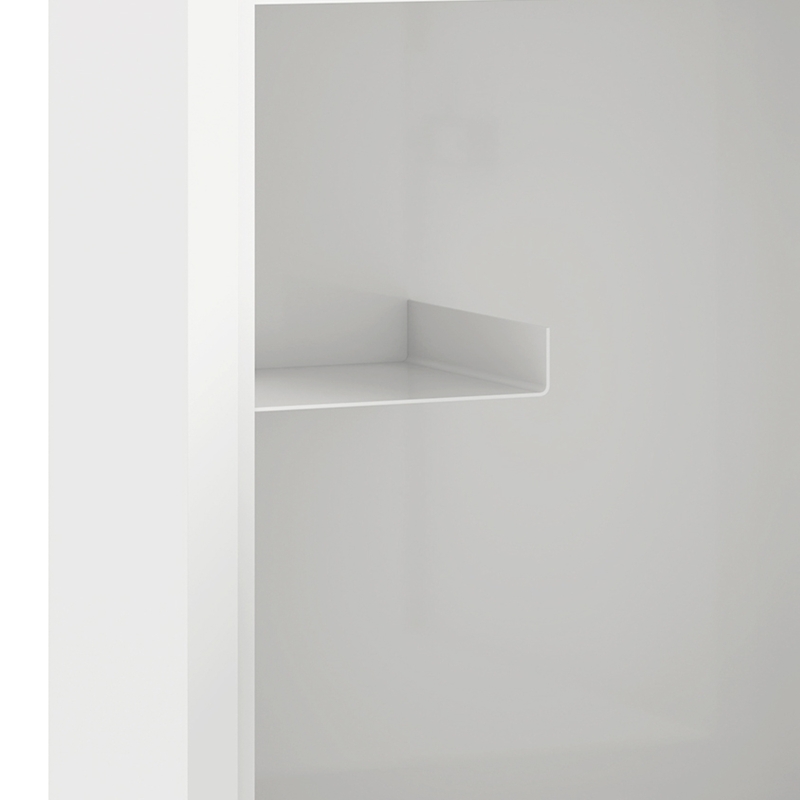 HOMCOM Wall Mount Medicine Cabinet, Bathroom Cabinet with Combination Lock, Door and Storage Shelves, White