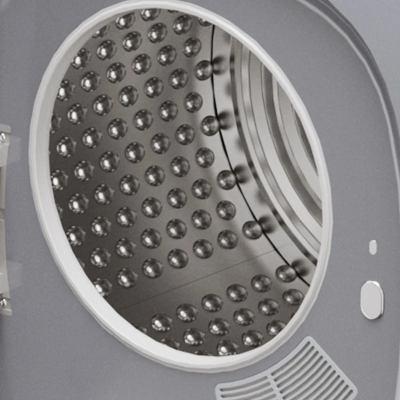 HOMCOM 2.5kg Vented Tumble Dryer with Smart Mode, 800W Compact Tumble Dryer with Stainless Steel Tub, Silver Tone