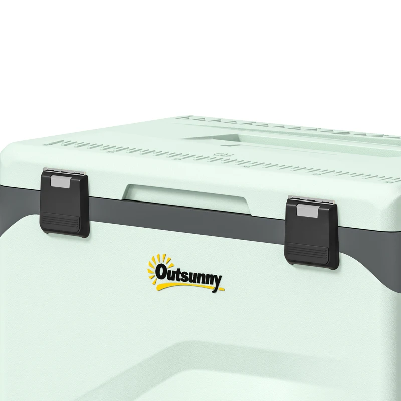 Outsunny Réfrigérateur de Voiture à Compression 42,5 L avec Contrôle via Application, -20 °C à 20 °C, Vert