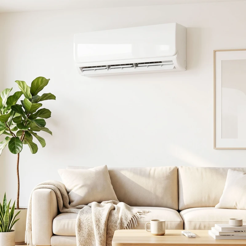 HOMCOM Aire Acondicionado Split Inverter 12000 BTU con Bomba de Calor WiFi y Control por Voz para 18 m² con Kit de Instalación