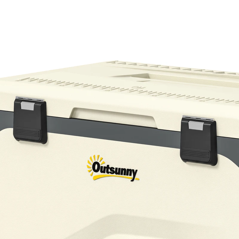 Outsunny 42.5L Compressor Car Fridge Freezer, Camping Refrigerator with App Control, 20℃-20℃