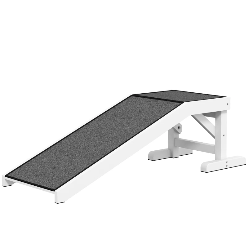 PawHut oprit voor huisdieren met antislip tapijt 125 cm x 40 cm x 35,5 cm