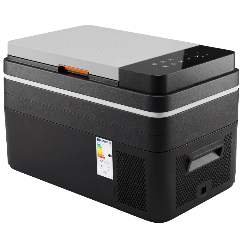 Outsunny Kompressor Kühlbox 30L -20℃-20℃ Elektrische Kühlbox mit APP-Steuerung LED-Leuchten USB Anschluss Batterieschutz