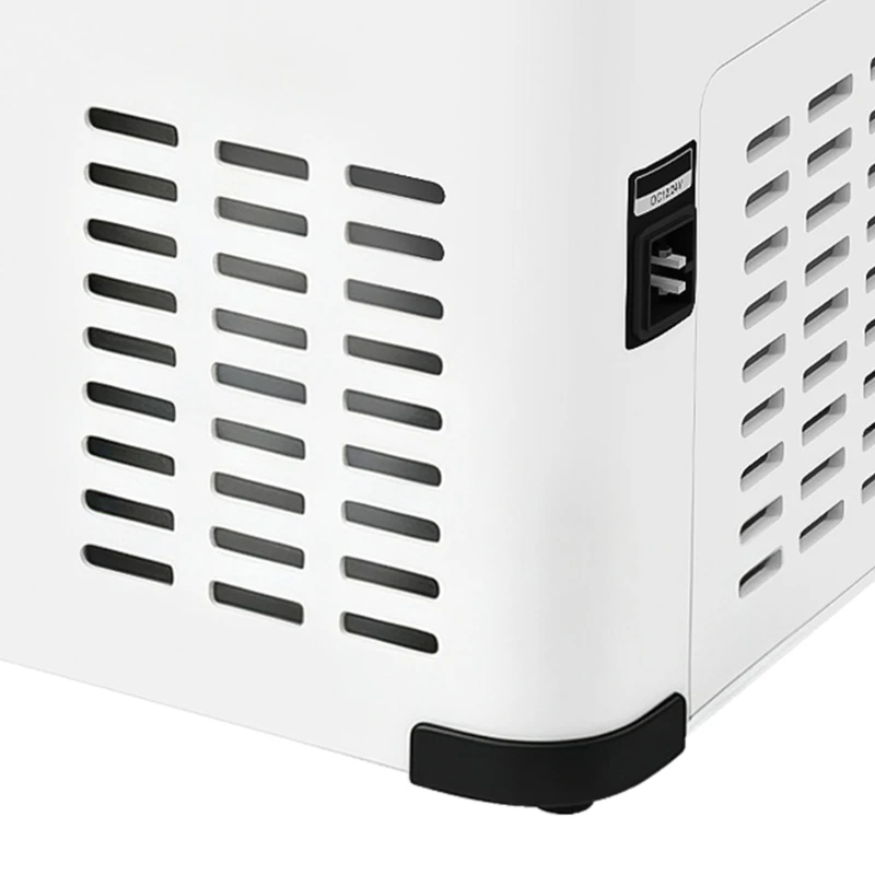 Outsunny Koelbox Auto 30L met Lcd-scherm Compressor Auto Koelkast Elektrische Boot Camper Reizen 12/24V DC en 110-240V AC Wit