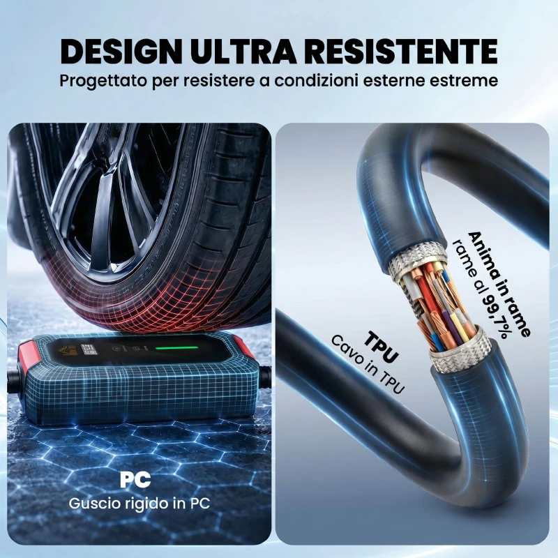 HOMCOM Caricabatterie Auto Elettrica, 3,5 kW Tipo 2, 5 m Cavo, 6A-16A, Timer