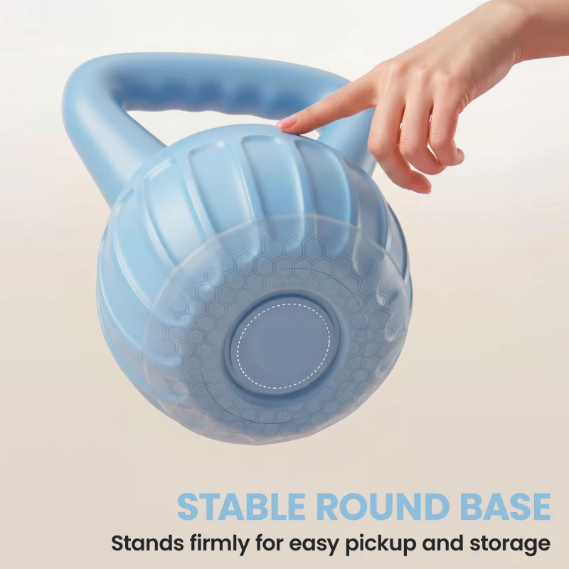 SPORTNOW Kettlebell for Strength Training Kettle Bell with Non-Slip Handle 6 kg Blue