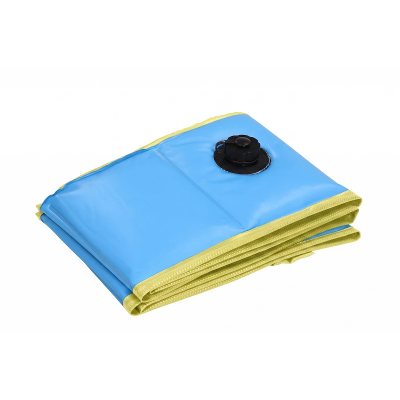 PawHut Foldable Dog Pool for Puppies and Ducks Dog Paddling Pool Bath Tub, Blue, 80 x 20 cm