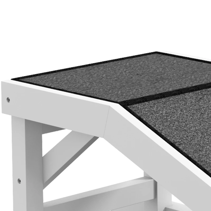 PawHut oprit voor huisdieren met antislip tapijt 125 cm x 40 cm x 35,5 cm