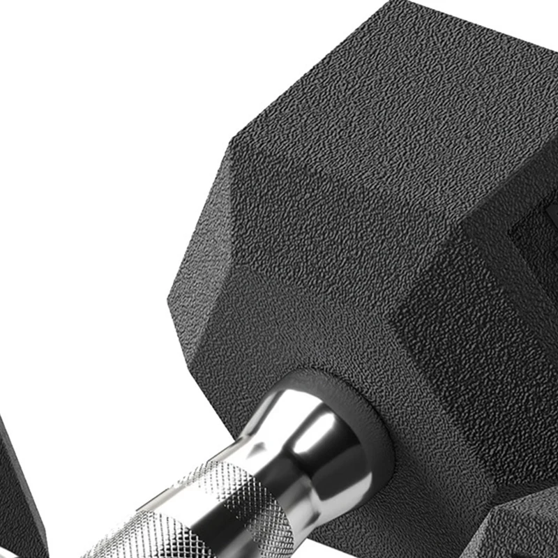 HOMCOM hexagon dumbbells handvat gekarteld 2 x 4 kg