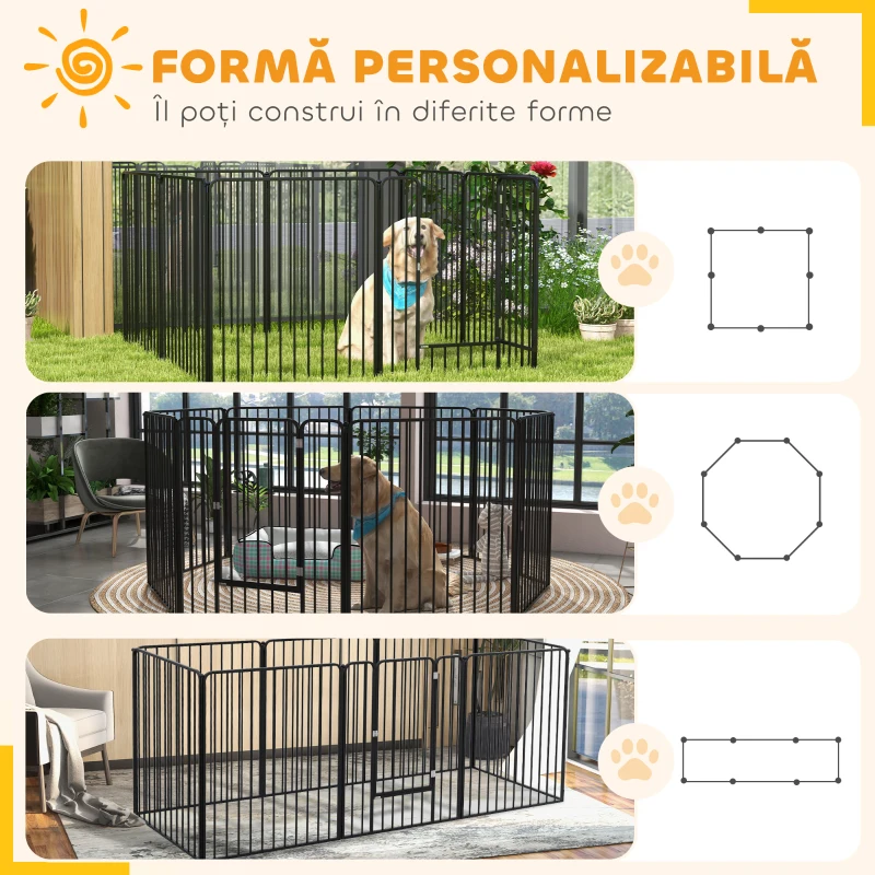 Pawhut tarc Joaca pentru Caini – 6 Panouri Rezistente
