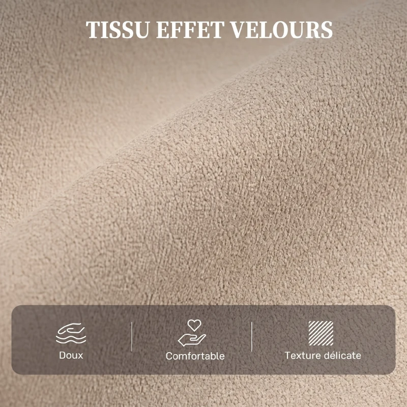 HOMCOM Fauteuil Releveur Électrique, Fauteuil Relax Électrique en Velours avec Dossier Inclinable, Télécommande, Marron