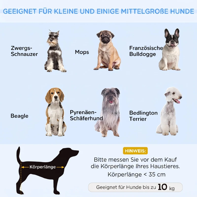 PawHut Hundesofa Hundebett aus holländischem Samt Hundecouch mit Rückenlehne, Holzbeine, Kissen Blau