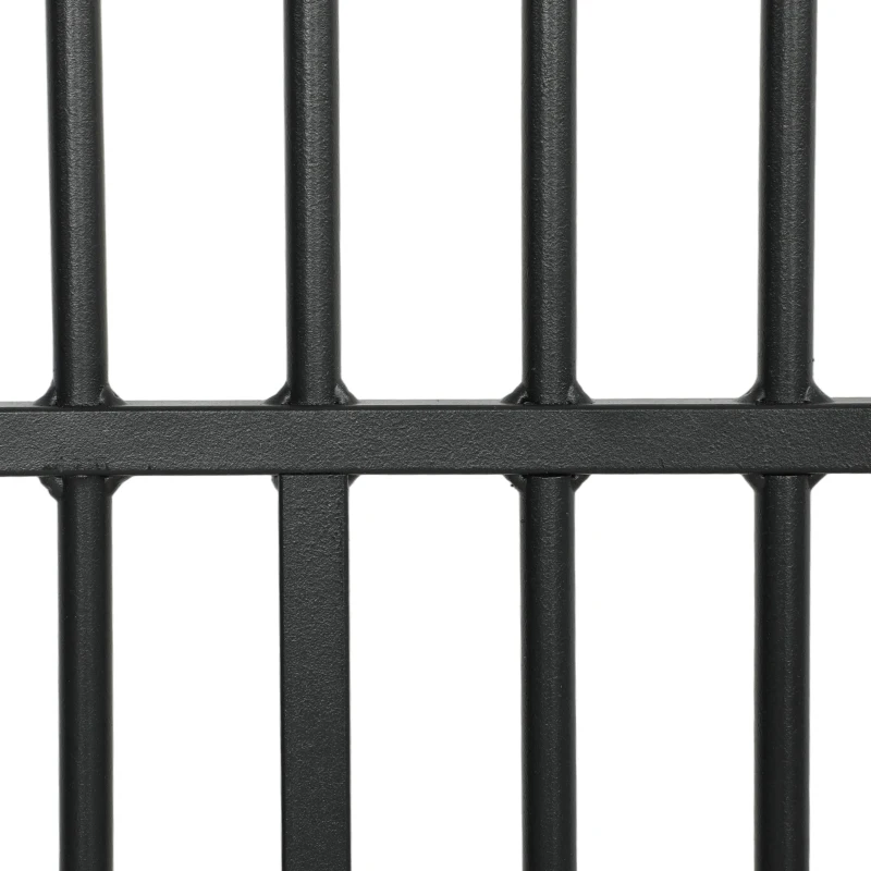 PawHut 135cm Extra Tall Dog Gate with Cat Door, Fits Openings 81-108 cm Pressure Mounted for Doorways, Hallways, No Drilling