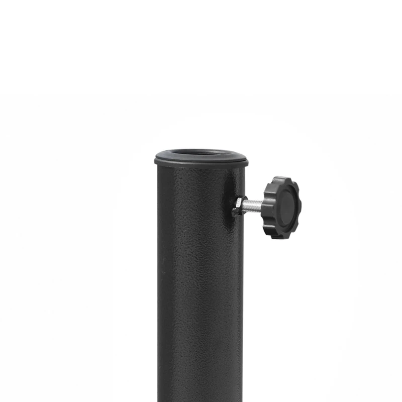 Outsunny Pied de parasol, socle parasol extérieur en résine 12 kg, pour mât de Ø 38/48 mm, Ø 44 x 34H cm, bronze