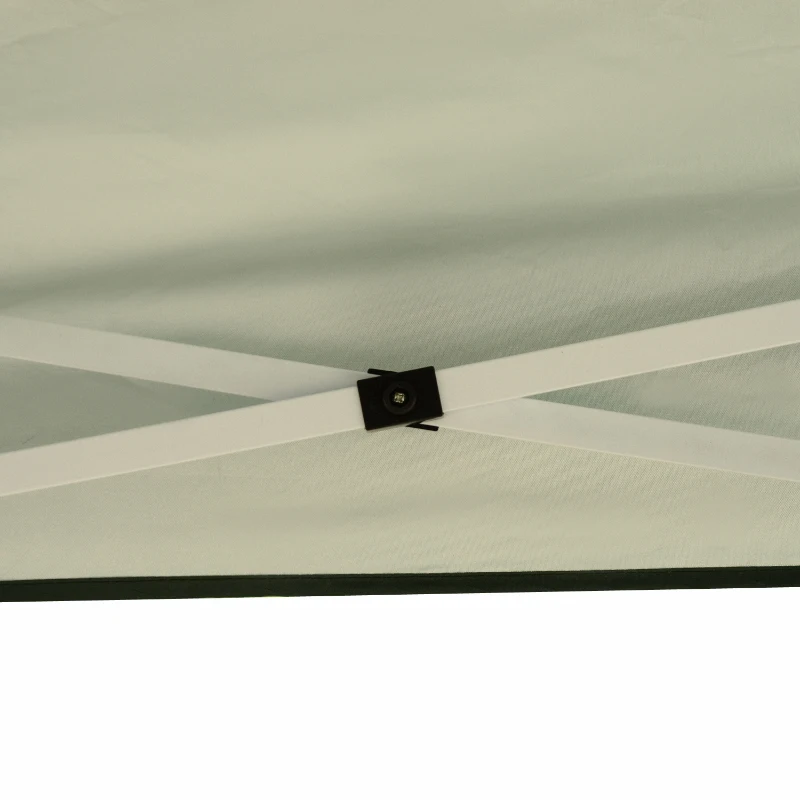 Outsunny Gazebo Struttura in Acciaio Pieghevole Rivestimento Tessuto Oxford Verde 3x3m