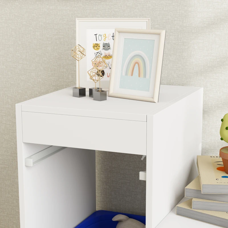 AIYAPLAY Mueble de Almacenaje para Juguetes con 6 Cubetas Extraíbles 3 Niveles 96x38,5x90 cm Multicolor