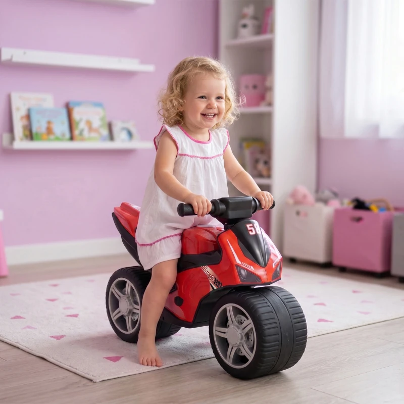 AIYAPLAY Draisienne sans Pédales avec Musique pour Enfants 18-36 Mois, Rouge