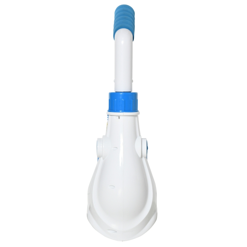 Outsunny elektrischer Poolsauger mit Akku Filter Poolreiniger Pool Handsauger Bodensauger Blau+Weiß 65 x 20 x 17 cm