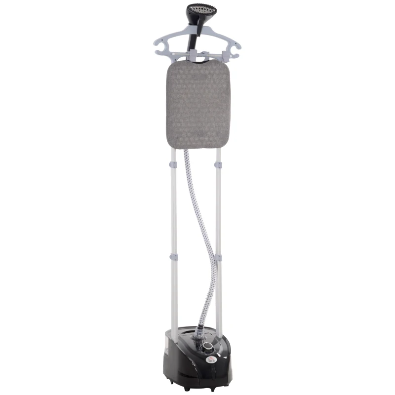 HOMCOM Aparat de călcat cu aburi, fier de călcat vertical 1950W, 35x25x23cm, alb