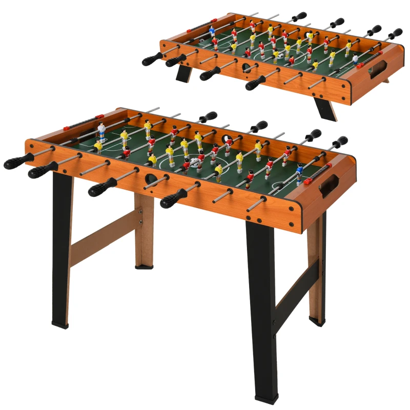 HOMCOM Mini babyfoot, table de baby-foot, en MDF, 22 joueurs, 2 balles, 2 panneaux de scores, 84,5L x 40l x 61,2H cm