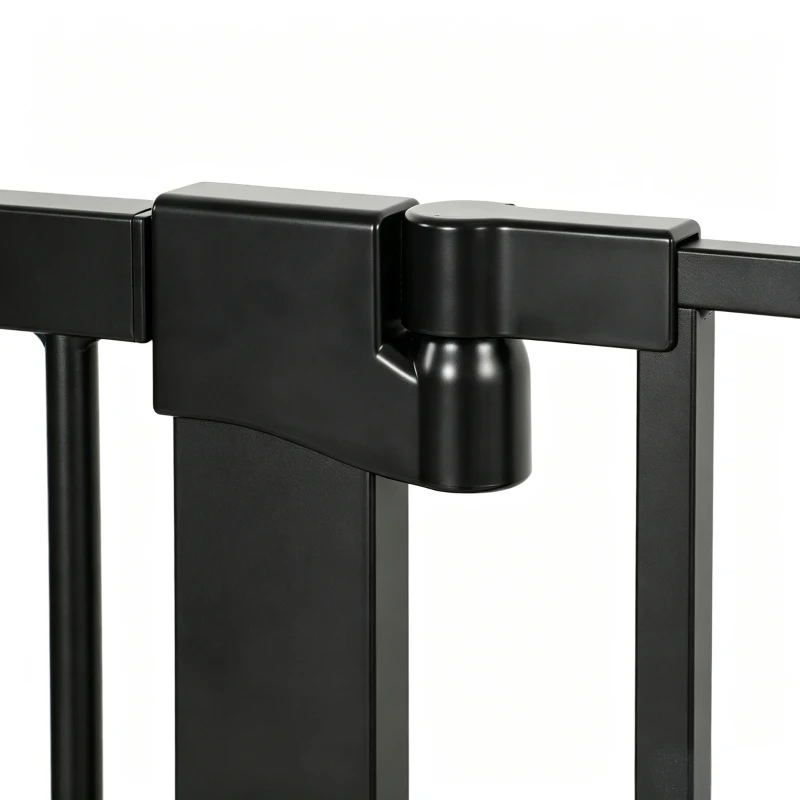 PawHut 135cm Extra Tall Dog Gate with Cat Door, Fits Openings 81-108 cm Pressure Mounted for Doorways, Hallways, No Drilling