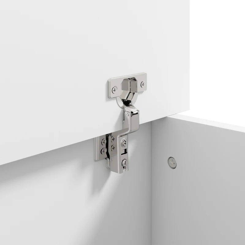 HOMCOM Coffre de Rangement, Banc de Rangement avec Couvercle Rabattable et Charnières de Sécurité, 80 x 40 x 45 cm, Blanc