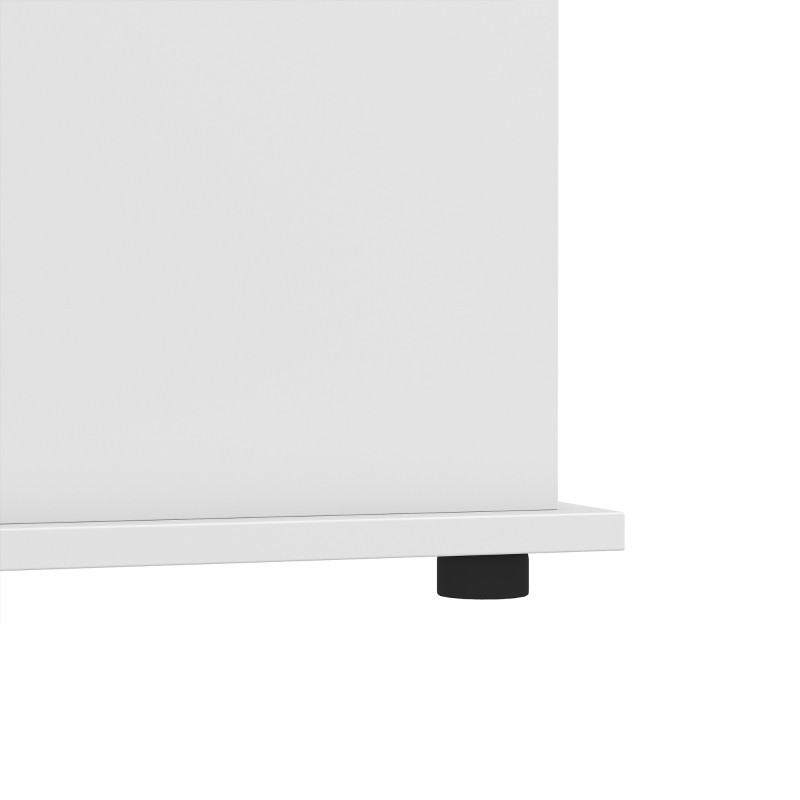 HOMCOM Coffre de Rangement, Banc de Rangement avec Couvercle Rabattable et Charnières de Sécurité, 80 x 40 x 45 cm, Blanc