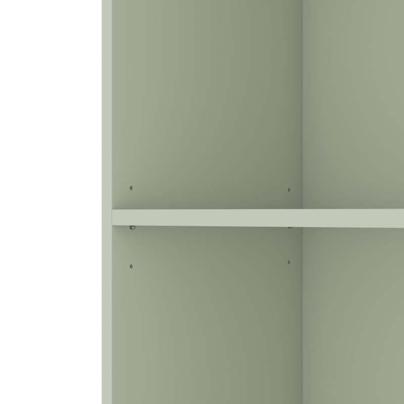 HOMCOM Estantería de 6 Niveles, Estante de Almacenamiento con 17 Compartimentos y Estantes Ajustables, 149 x 23,6 x 188 cm, Verde