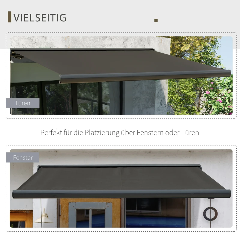 Outsunny elektrische luifel met afstandsbediening