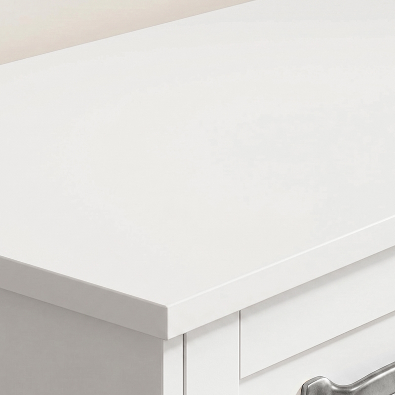 HOMCOM Buffet para Cozinha com Gavetas, Portas, Prateleiras Ajustáveis, Estilo Shaker, Dispositivo Anti-Tombamento, 140x38x80cm, Branco